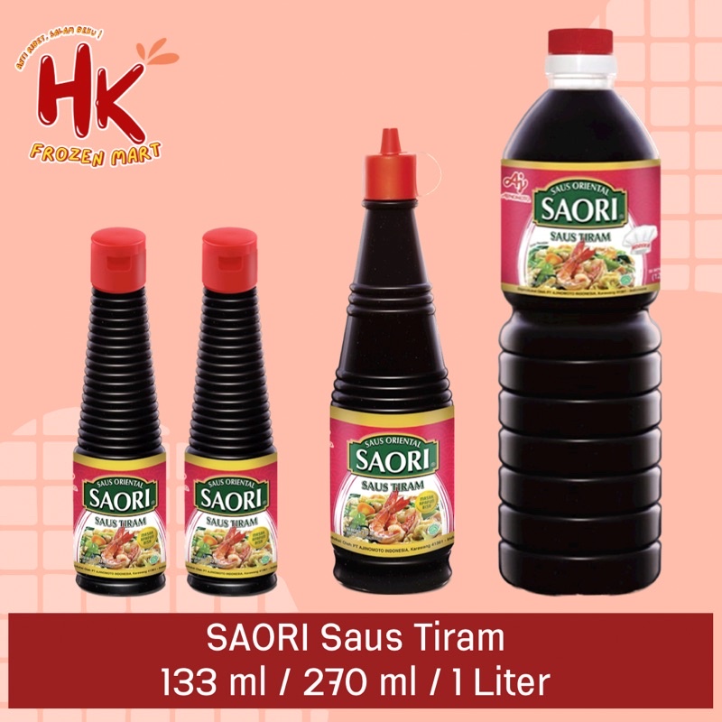 

Saori Saus Tiram 133ml / 270ml / 1 liter (oyster sauce panda saos bumbu instan) HK FROZEN MART