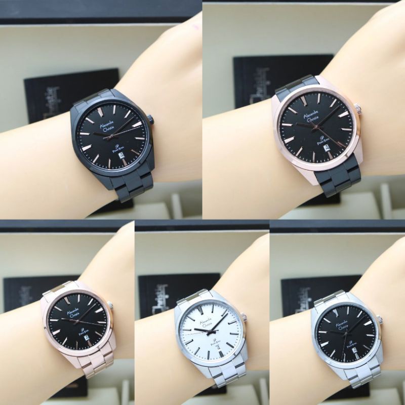 JAM TANGAN PRIA ALEXANDRE CHRISTIE AC 1035 / AC1035 RANTAI ORIGINAL
