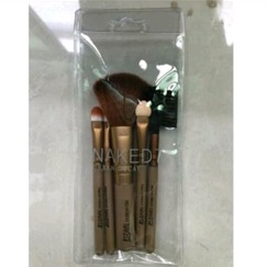 (JB99) KUAS NAKED BRUSH 5 SET NAKED / BROWN KEMASAN PLASTIK