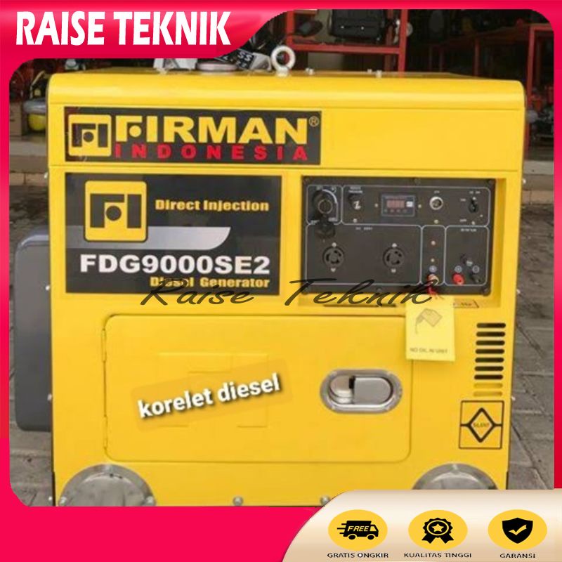 GENSET SILENT SOLAR FIRMAN FDG9000SE2 6KW / GENERATOR SILENT FIRMAN
