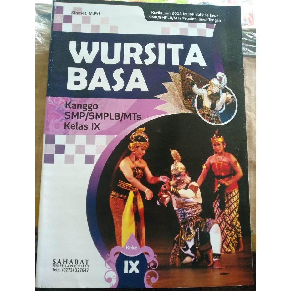 WURSITA BASA KANGGO SMP/SMPLB/MTs KELAS IX