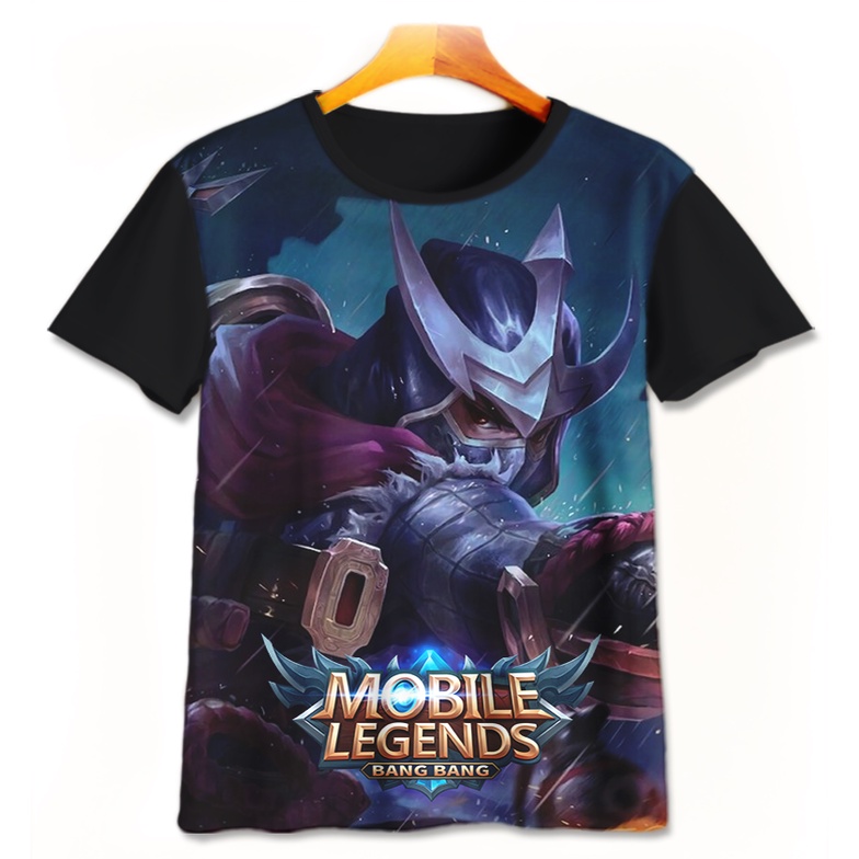 Kaos 3D Anak | Baju Printing | Kaos 3D - Kaos Mobile Legend Ml Fullprint Karakter Assassin Hayabusa 