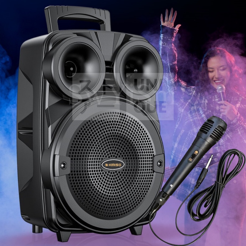 UNIQUE SPEAKER BLUETOOTH MEGABASS DENGAN MIC KARAOKE