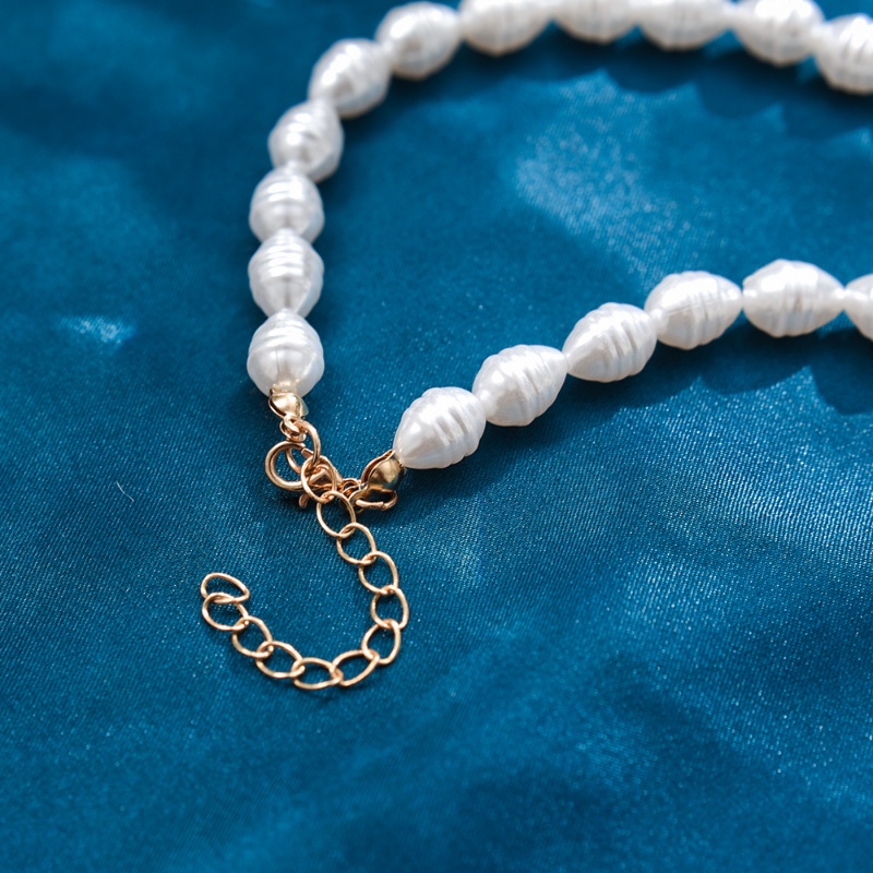 Kalung Bunga Tulip Manis Mutiara Imitasi Rantai Choker Wanita Hati Liontin Kalung Elegan Leher Permata Aksesoris Untuk Ulang Tahun Pacaran Pernikahan