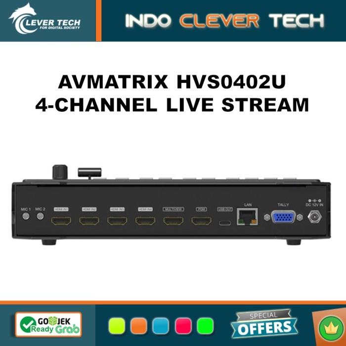 AVMATRIX HVS0402U 4 Channel Live Streaming Video Switcher