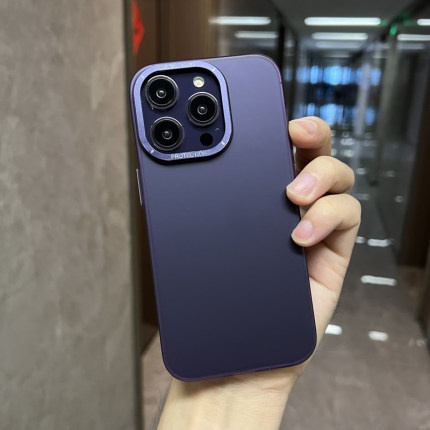 IPHONE Hard case Tahan matte Dan Jatuh Bahan metal premium Untuk Iphone14 13 12 Pro Max Dengan Perlindungan Lensa ferrule 14 Pro Max case