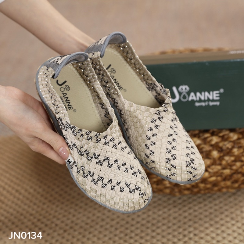 [ORIGINAL] JOANNE Rajut Knit Flats Shoes Sepatu Wanita #JN0134