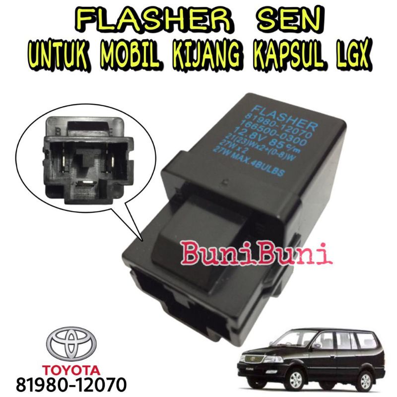 FLASHER / Flaser Otomatis Sen Untuk Mobil Toyota KIJANG KAPSUL LGX 7K / EFI