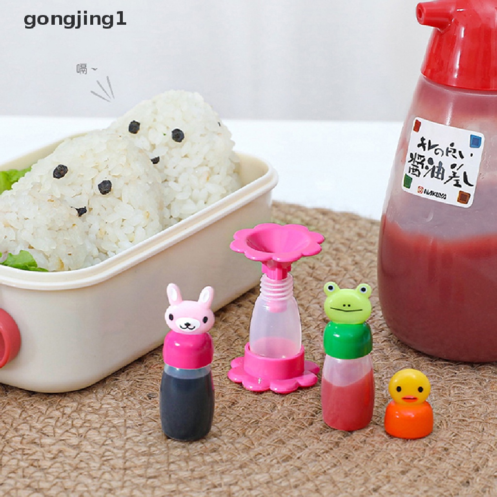 Ggg 4Pcs Botol Saos Bumbu Mini Wadah Mini Lovely Rabbit Frog Duck Bottle ID