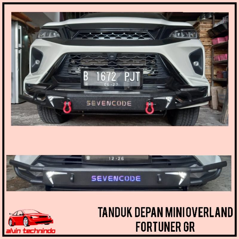 Jual Tanduk Depan Fortuner Legender Tanduk Depan Fortuner Mini Overland Sevencode Shopee