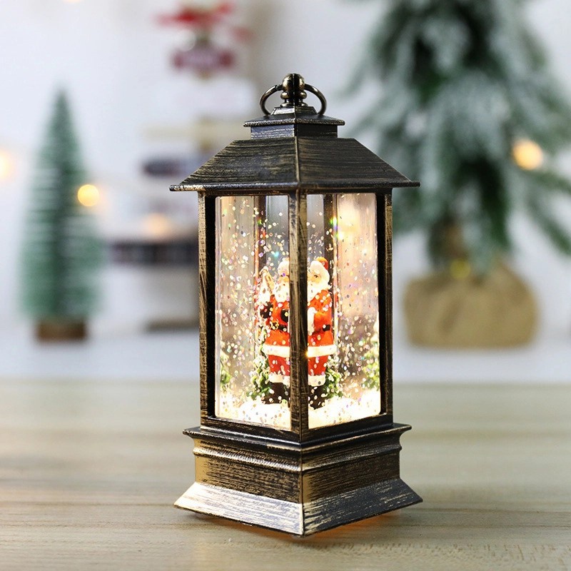 Lentera SnowGlobe Murah Pajangan LED Snow Globe Salju Hiasan Natal Hiasan Natal Harga Grosir Termurah Kotak Musik Natal Christmas Music Box