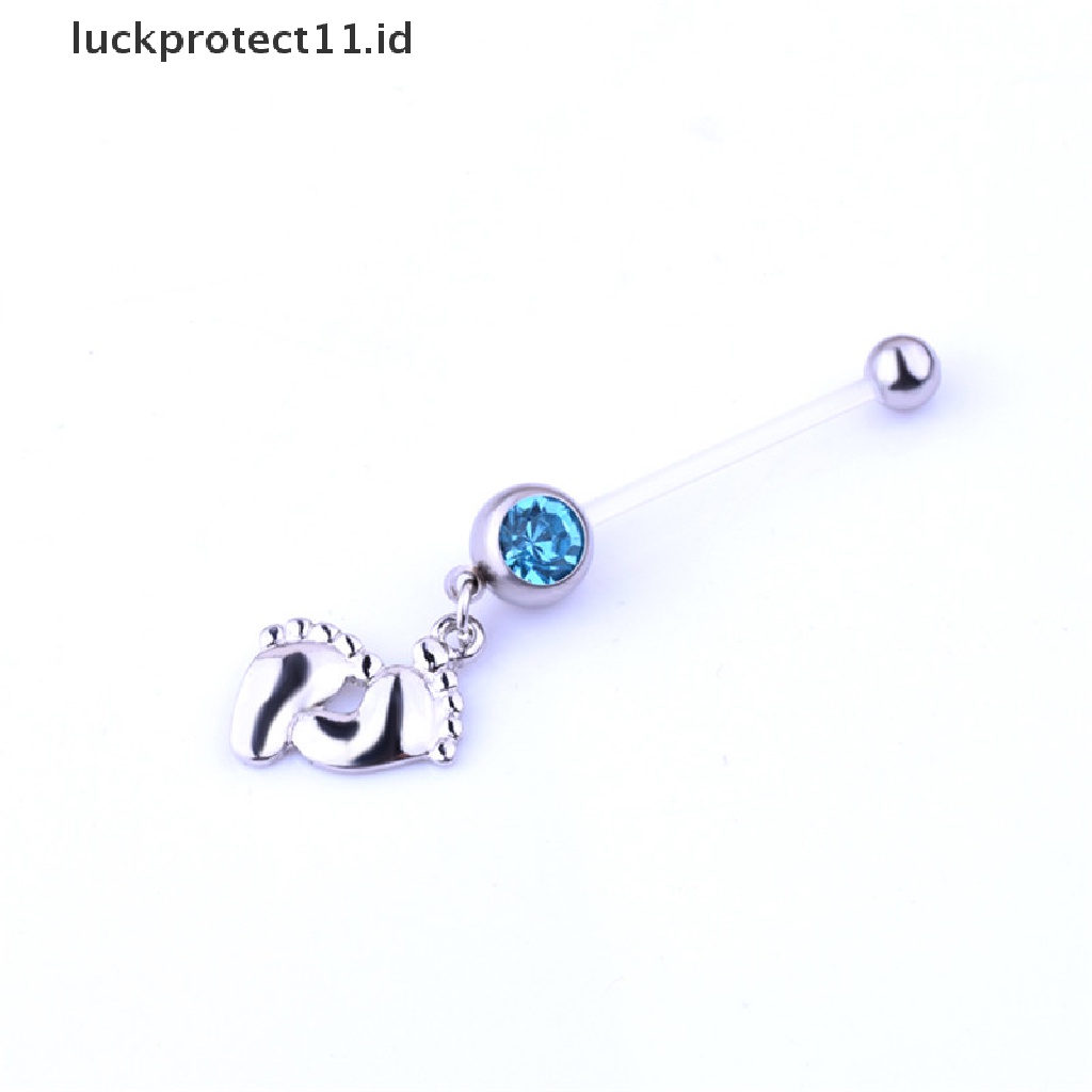 /Fashion Hot// Fashion// Lentur Kehamilan Maternity Kaki Bayi Cowok Cewek Belly Bar Cincin Pusar.