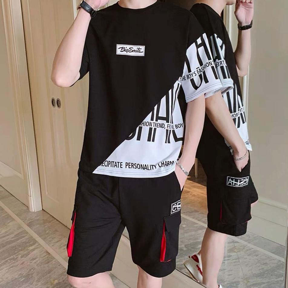 Chekout BISA COD / STELAN Pitate  BAJU + CELANA / SATU SET / baju pria / baju kekinian - mukzhop