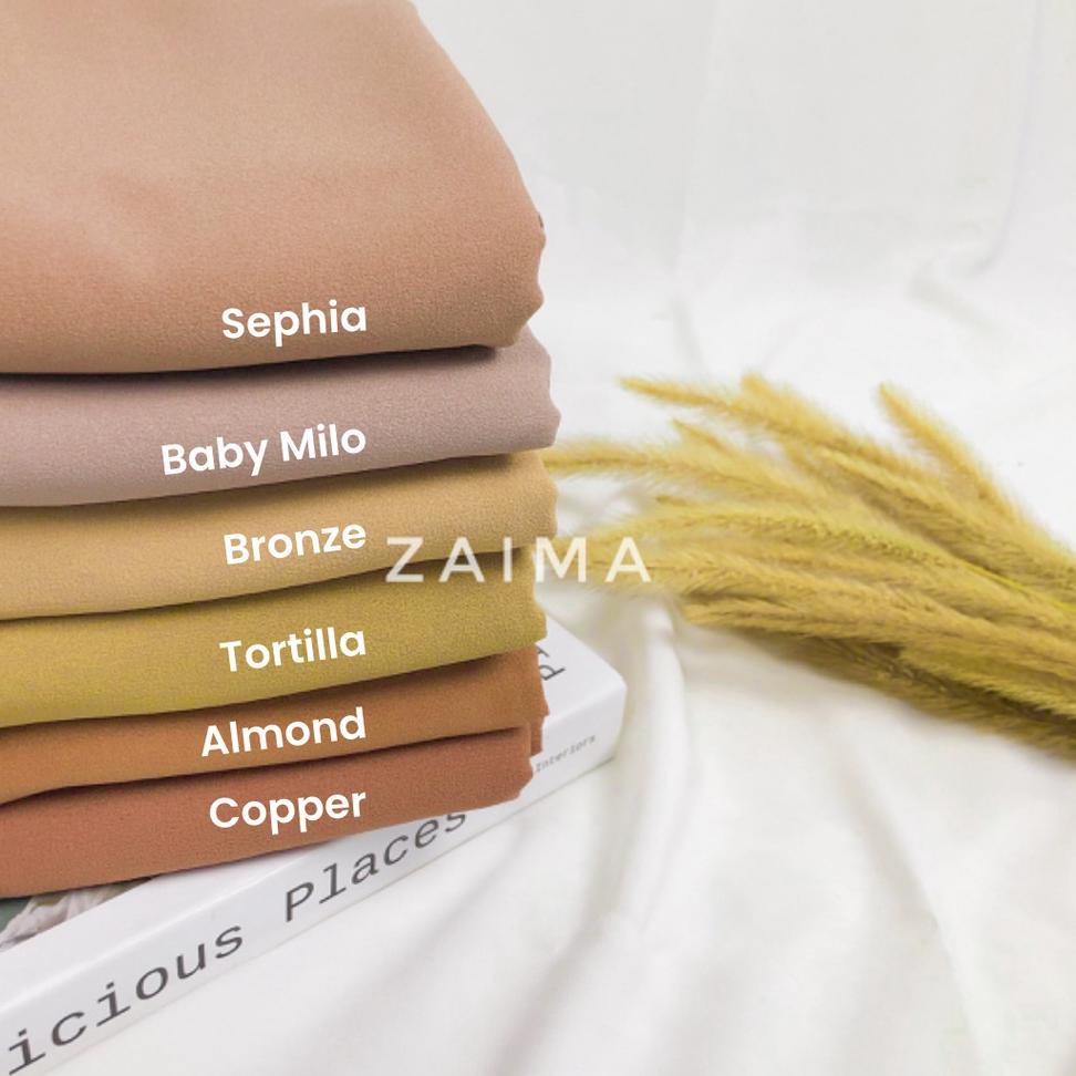 ((M-9-W ♥☞> Pashmina Syari Jumbo Premium 200 x 100 Jilbab Kerudung Diamond Crepe Lebar Tebal Panjang