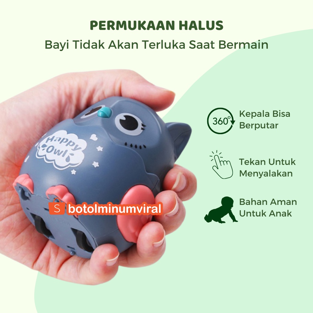 Happy Owl Toys Mainan Anak OwlMainan Edukasi Anak Mainan Burung Hantu