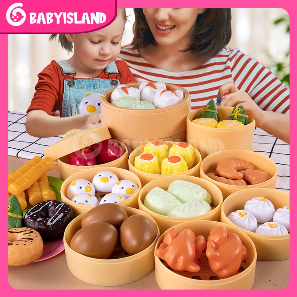 Mini Dapur Mainan  Memasak Mainan  MASAK MASAKAN KITCHEN Mainan Anak Perempuan Dimsum Mainan