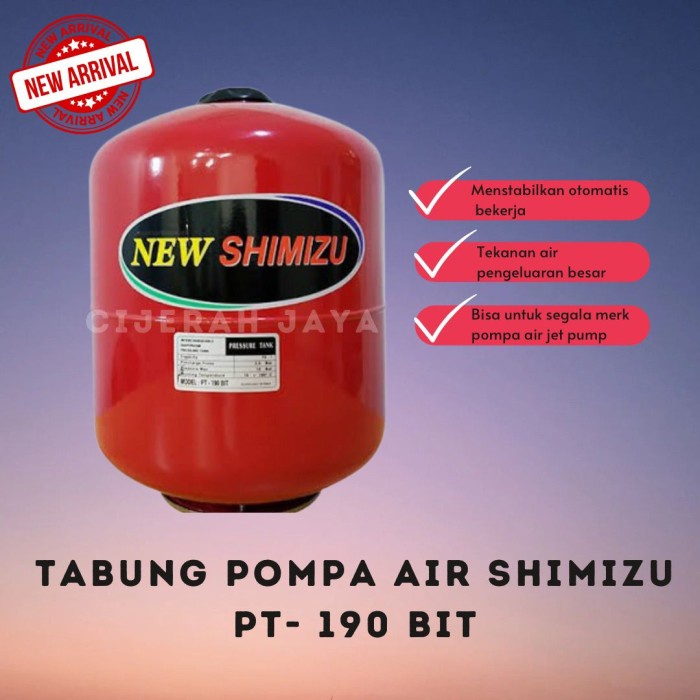Pompa Tabung Pompa Air Shimizu 19 Liter / Pressure Tank Shimizu Pt 190 Bit