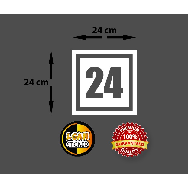 

STIKER ANGKA BOLONG DLM KOTAK UK 24 CM BAHAN REVLEKTIVE