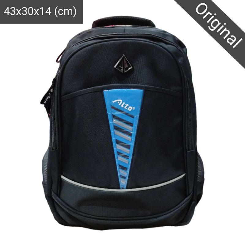 Tas ransel laptop Alto original bahan nylon polyester free rain cover