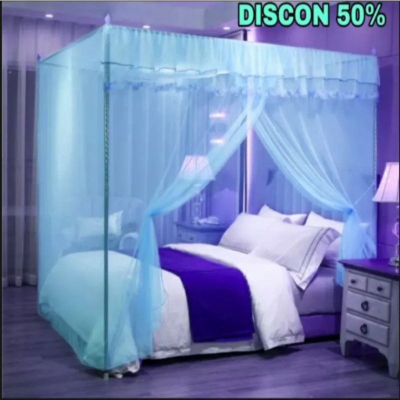 KELAMBU KOTAK NO 1 SUPER JUMBO 200X200/KELAMBU GANTUNG/KELAMBU TIDUR/KELAMBU BAYI/KELAMBU NYAMUK/Kel