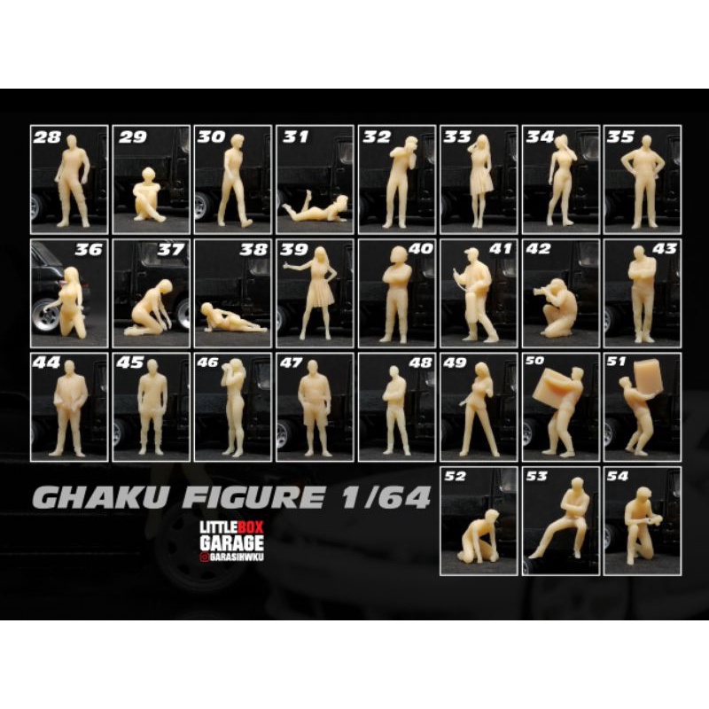 Termurah Figure Orang Pose Hotwheels Skala 64 Cocok Untuk Diorama Maket