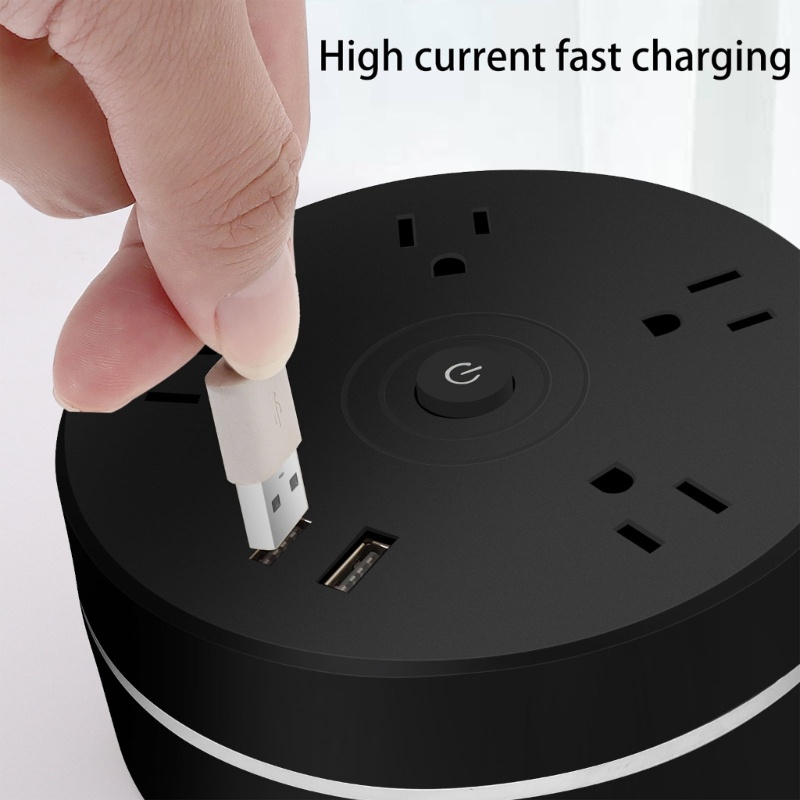 Strip Power Soket Listrik zzz 6in1 Universal US Plug Untuk Travel Rumah Kantor