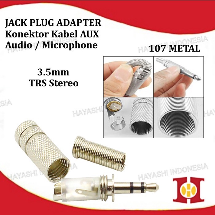 Jack Jek Mini Stereo 3.5 MM Male High End Audio Sound Plug Earphone-10pcs