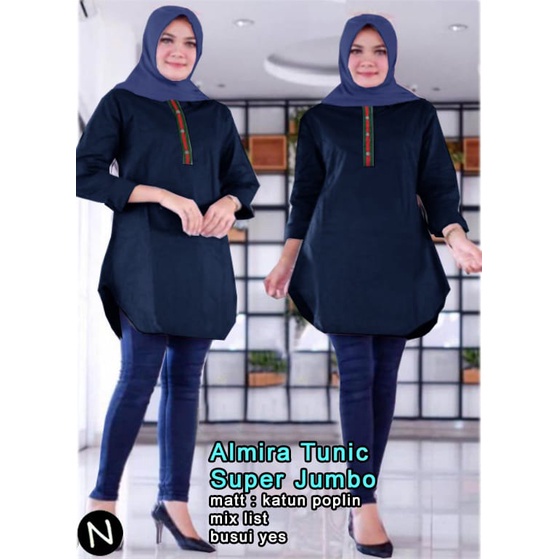 PIK - Almira Tunik XL(59281), XXL (62310), 3XL (65262) /Tunik Wanita / Tunik Muslim Terbaru/ Murah
