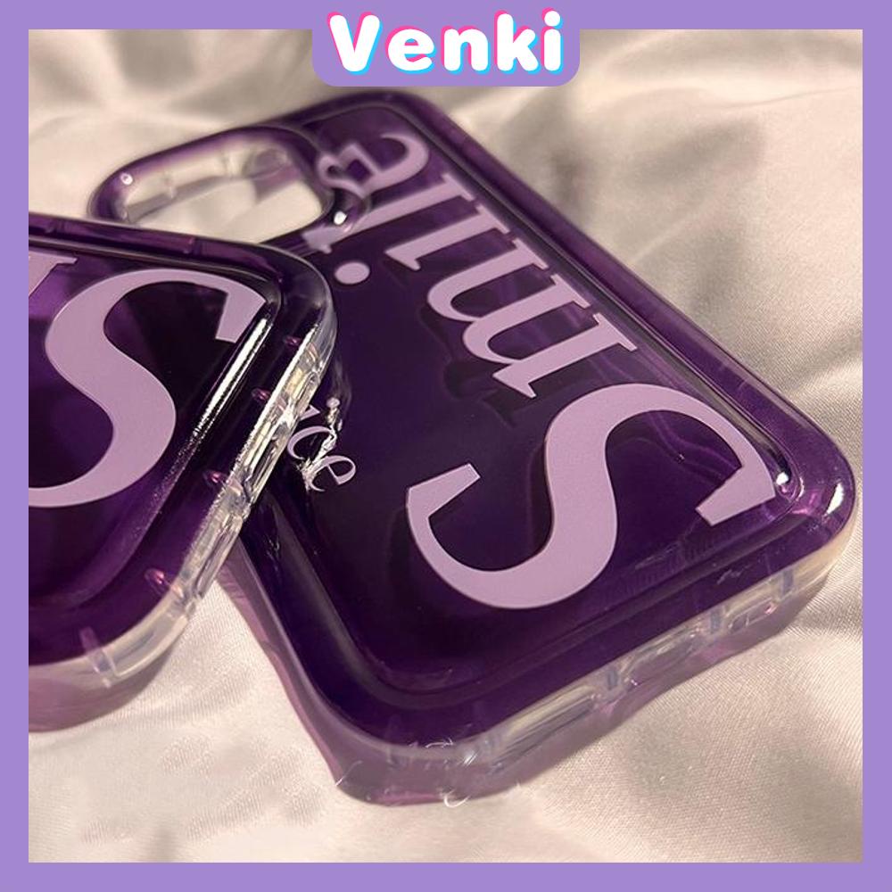 Case For iPhone 14 Pro Max TPU Soft Jelly Airbag Case Purple Smile Case Camera Protection Shockproof For iPhone 14 13 12 11 Plus Pro Max 7 Plus X XR