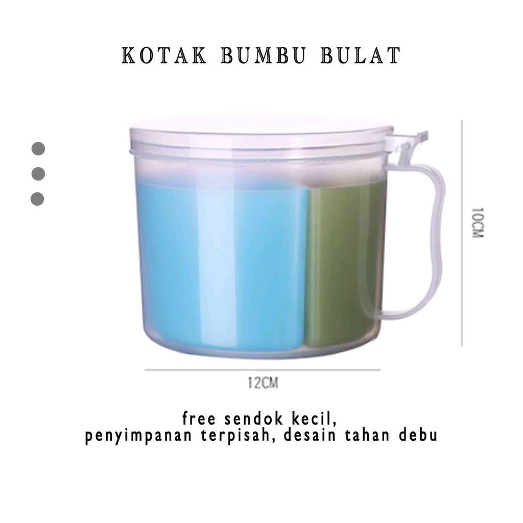 【GOGOMART】Tempat Wadah Bumbu Serbaguna / Kotak Bumbu 3in1