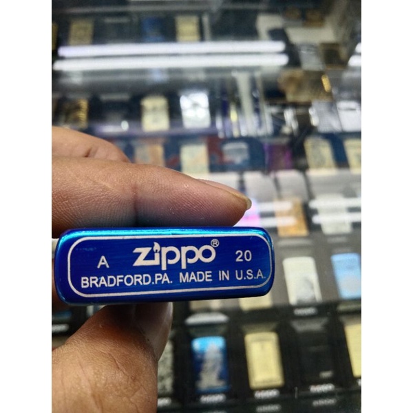 Korek Api Zippo Blue Ice Muda Grade USA