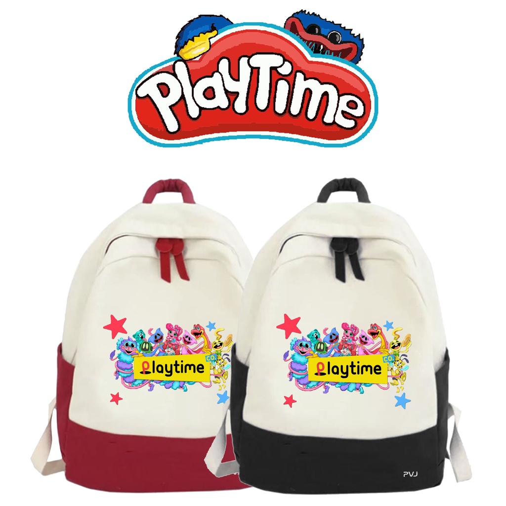 PVJ - Tas Motif Poppy Playtime Game Ransel Anak Laki-laki dan Perempuan