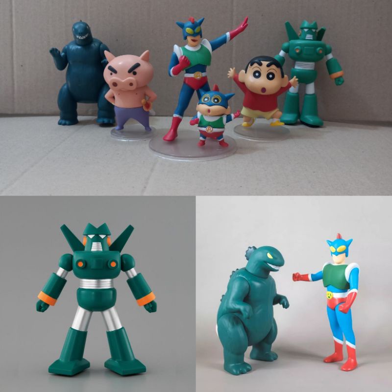 Mainan Action Figure Crayon Shinchan Pahlawan Bertopeng