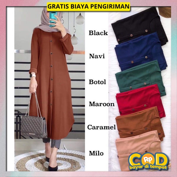 Bsju Tnik Elegan Dan Mewah Bj Tunika Dress Model Terbaru Baj Tuniq Kerja Kantor Bju Thunik Kuliah Pe