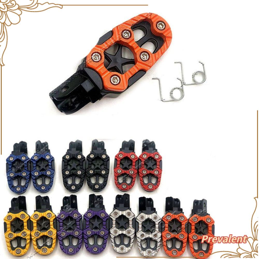 Preva 1pasang Pedal Motor Universal Non-Slip Pijakan Kaki Penjepit Rest Pegs