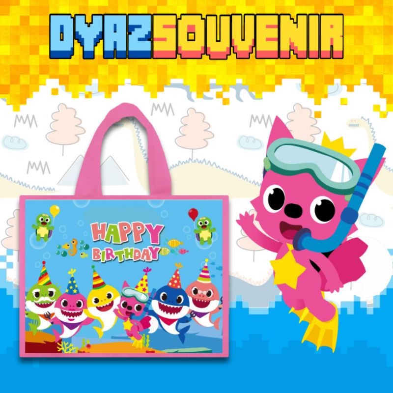 

PROMO TAS BABY SHARK PINK FONK TERLARIS DI SHOPEE TAS ULTAH / ULANGTAHUN ANAK CUSTOM