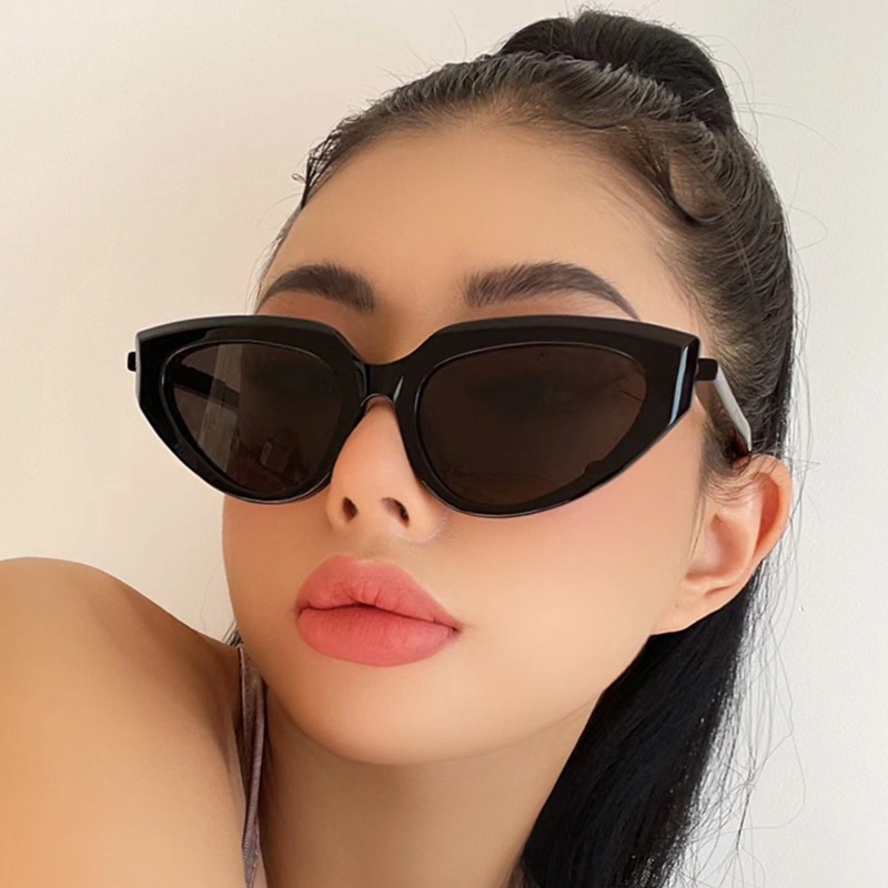 2023trend Baru Wanita Retro Kacamata Korea Permen Berwarna Artis Kacamata Wanita Cat Eye Vintage Kacamata Murah Kacamata Grosir UV400