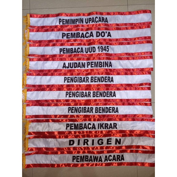 Selendang Upacara/Petugas Upacara/Selempang Upacara Bijian