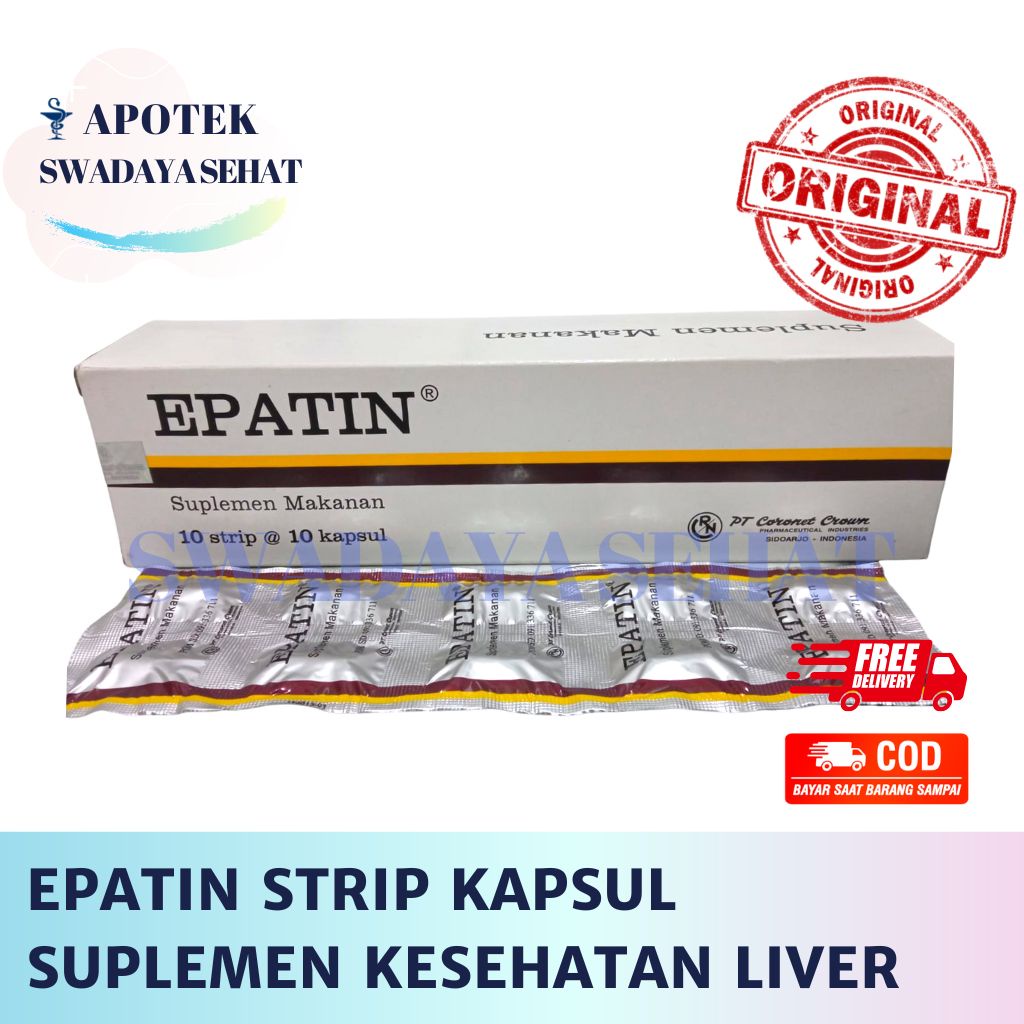 EPATIN STRIP Kapsul - Suplemen Multivitamin Kesehatan Fungsi Liver Hati Hepar Tablet