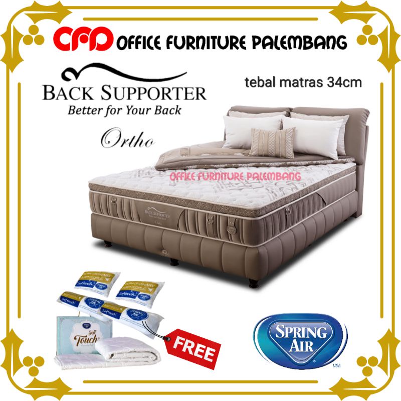 springbed spring air ORTHO matras kasur spring bed pocket spring latex usa