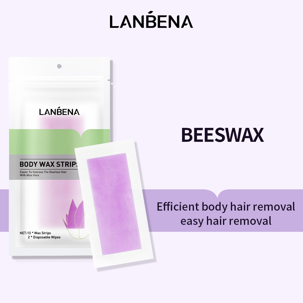 (READY &amp; ORI) LANBENA BODY WAX STRIPS SMALL / BIG SIZE WAXING BADAN HAIR REMOVAL BEESWAX