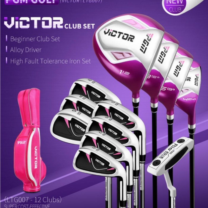 stick golf full set LADIES iron wood hybrid bag wanita ORIGINAL PGM
