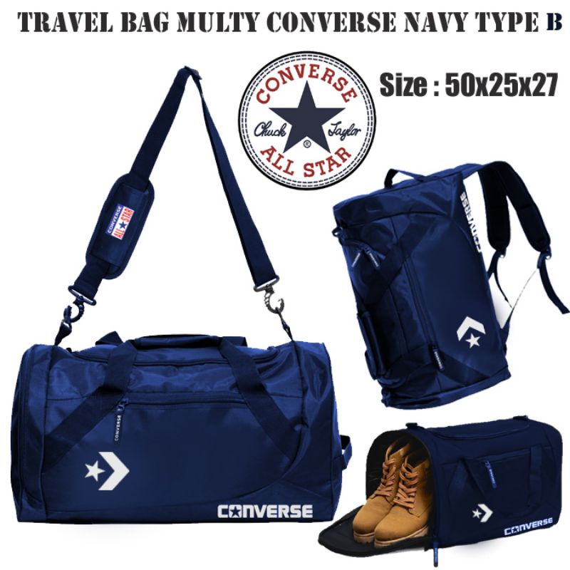 TRAVEL BAG CONVERSE PAKAIAN PRIA WANITA OLAHRAGA TAS TRAVEL MUDIK JUMBO tas sepatu tas ransel jinjing nike