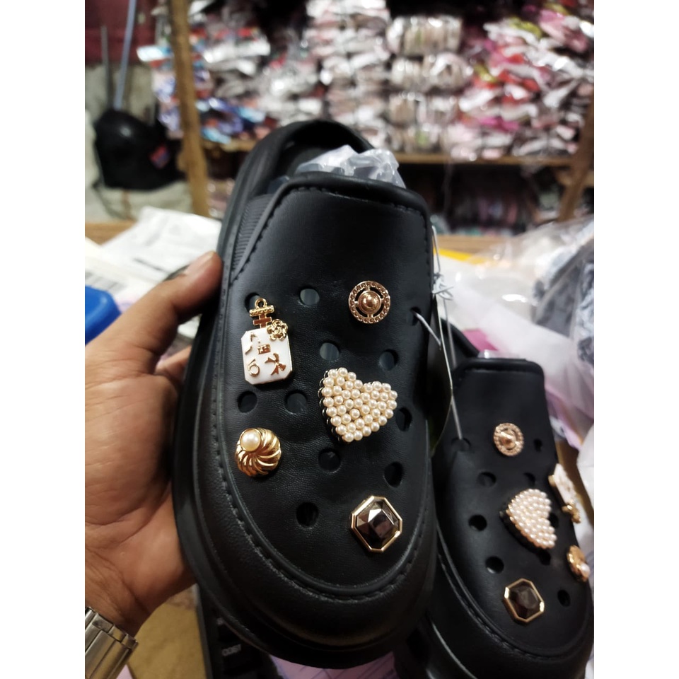 Sandal wanita dewasa slip-on empuk nyaman dipakai 8002-A1 / 8002-A2 (35-40) Sandal import korean style