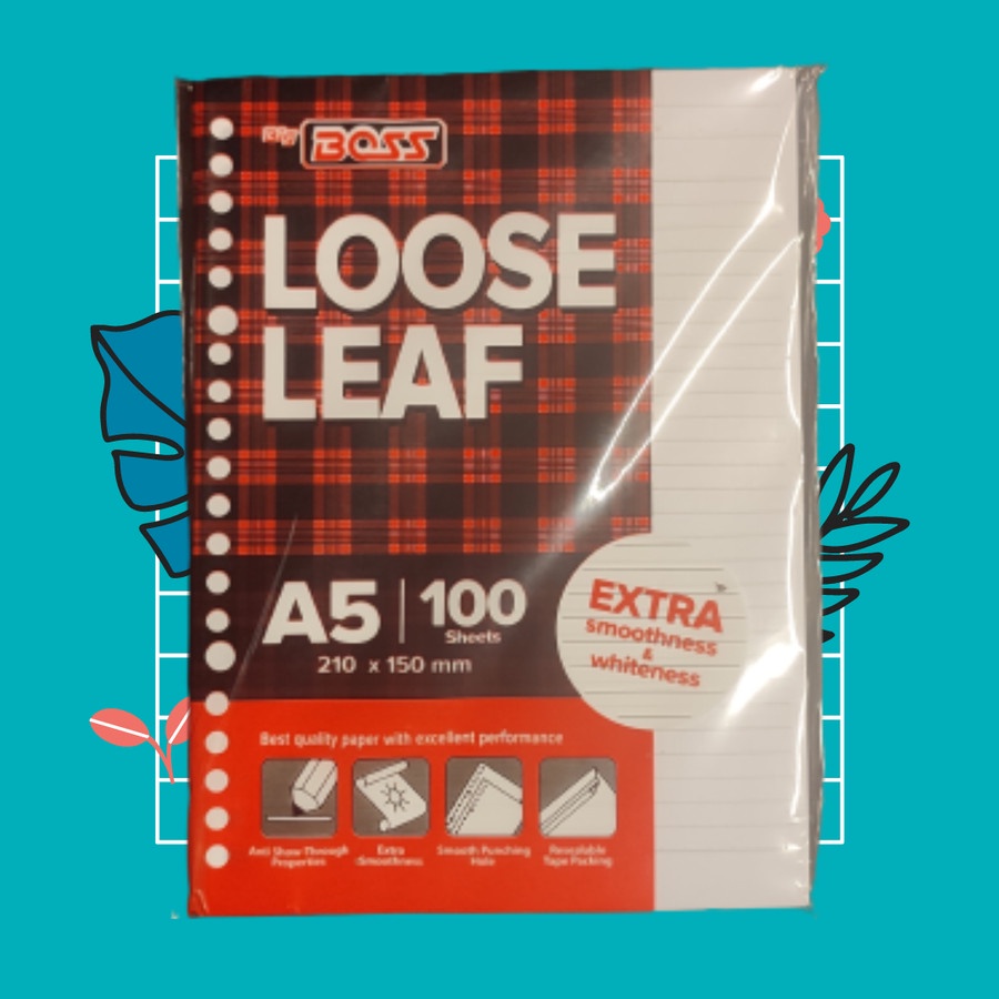 

kertas binder A5 isi 100 lembar | loose leaf Big Boss | isi kertas