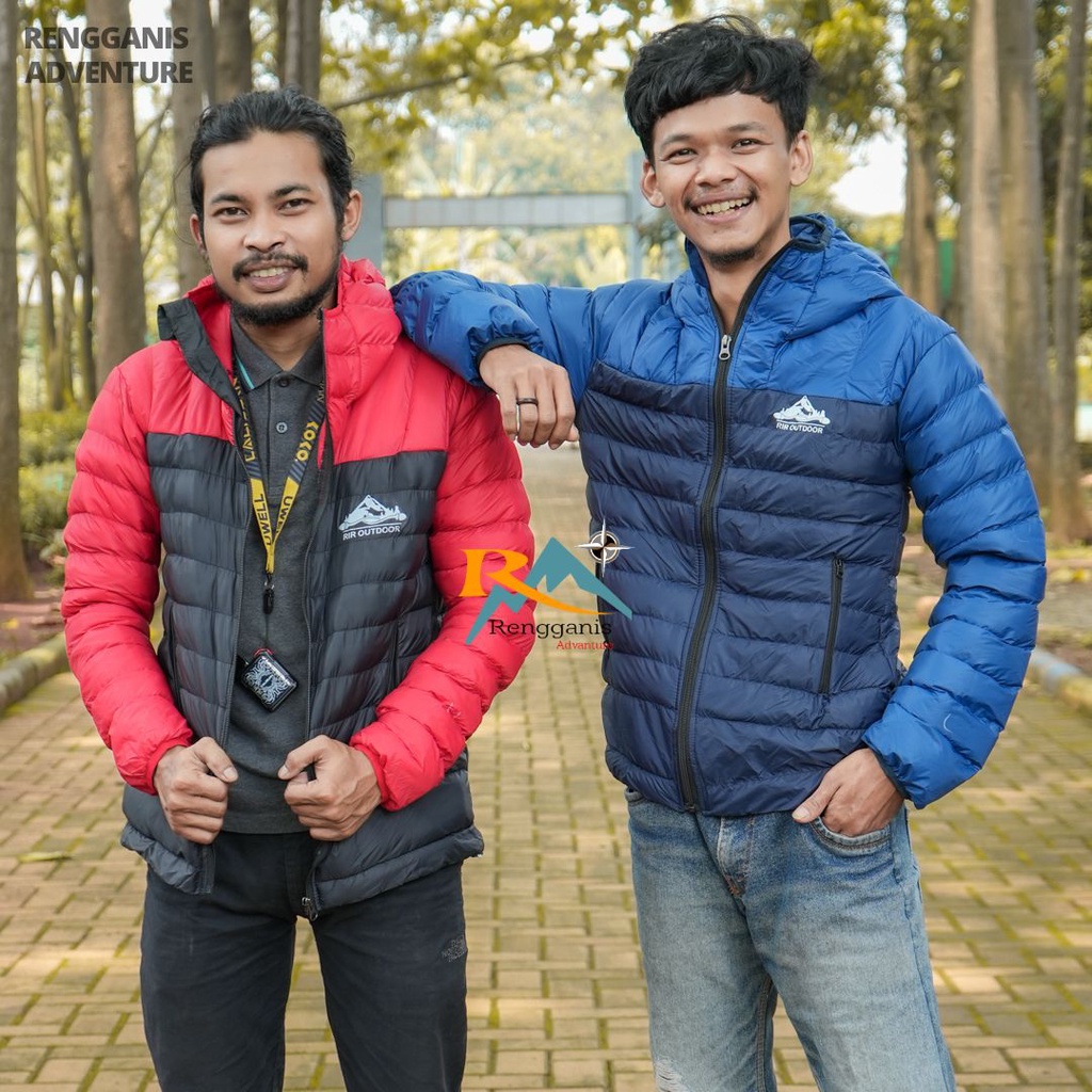 Jaket Gunung DACRON RIR Jacket Puffer Hoodie Hiking BUKAN BULU ANGSA