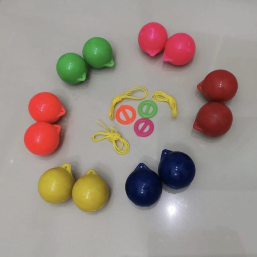 Mainan Anak Jadul TIK TOK / Etek Etek / Lato Lato / Latto Besar Kecil