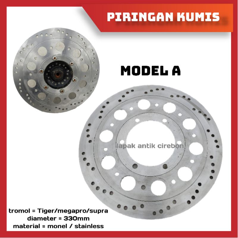 piringan cakram stenlis model kumis honda tiger lama lawas megapro GLpro GLmax 320mm