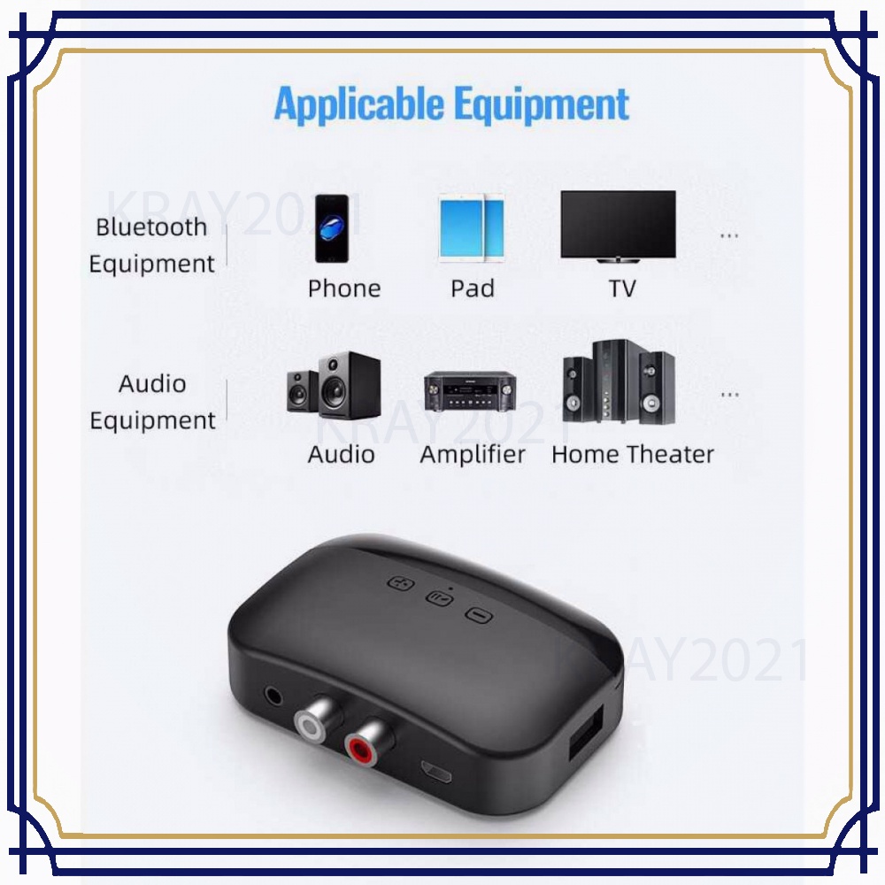 Audio Bluetooth 5.0 Receiver Adaptor NFC RCA AUX -AP732