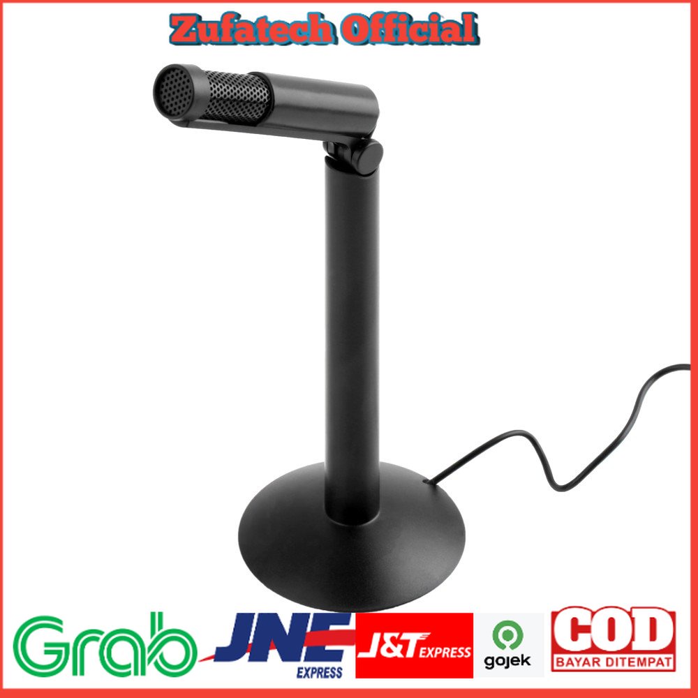 Andoer Microphone for Laptop 3.5mm with Stand Mount - SF-950 - Black